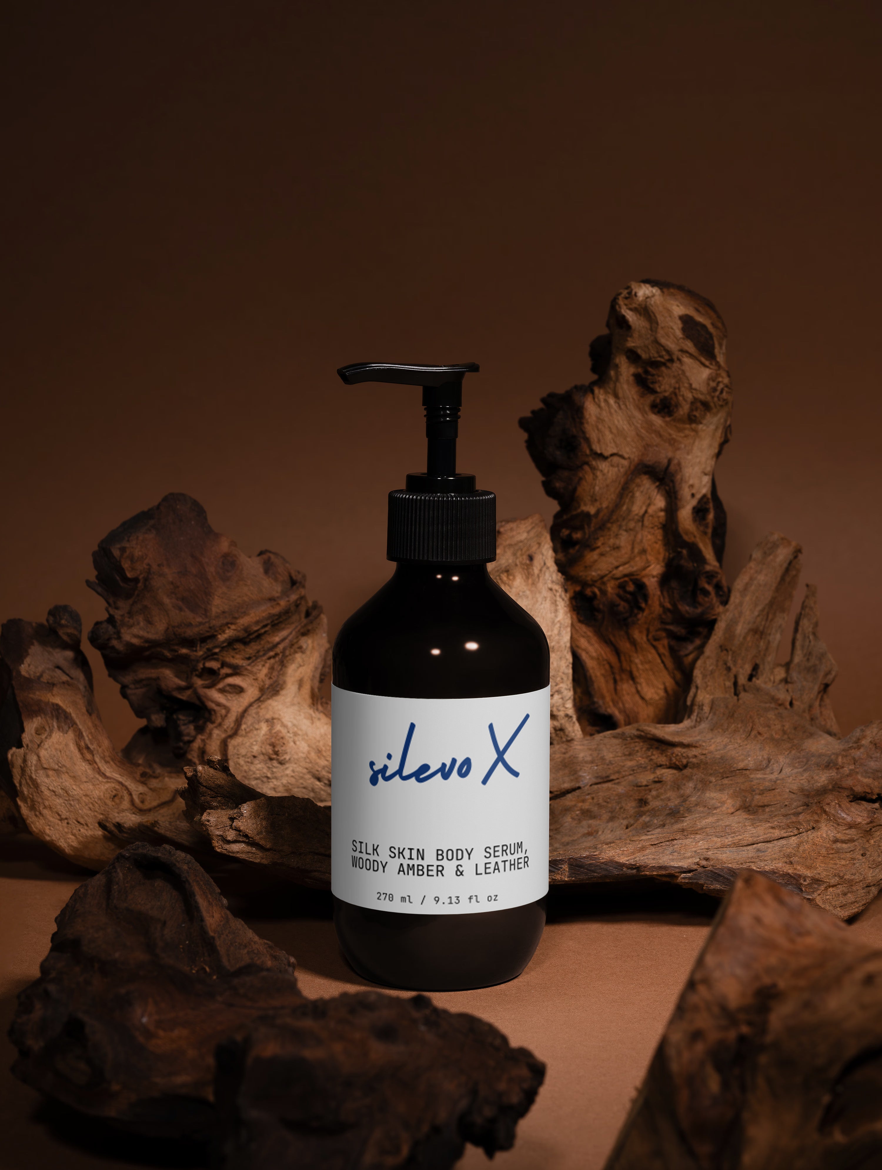 Silk Skin Body Serum, Woody Amber & Leather